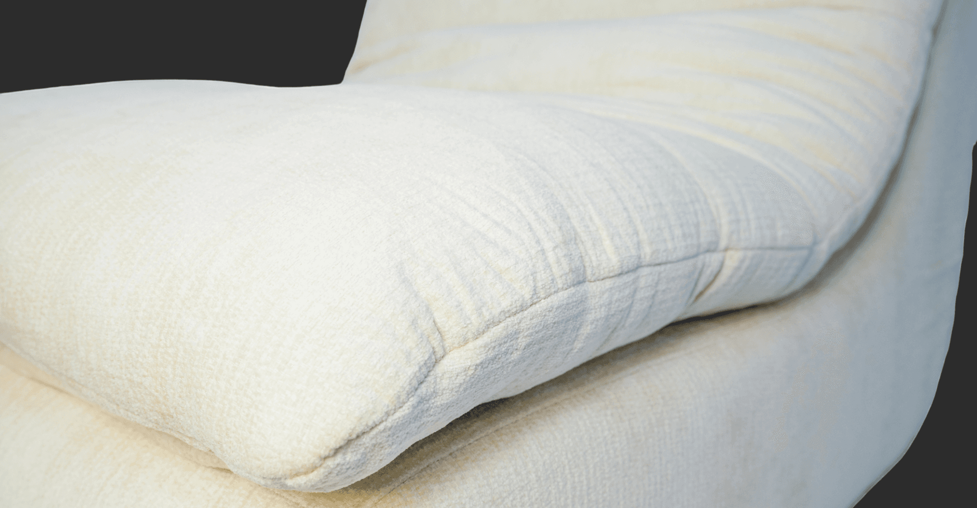 The Joey White - Detail view - Compressed sofa that fits in your car