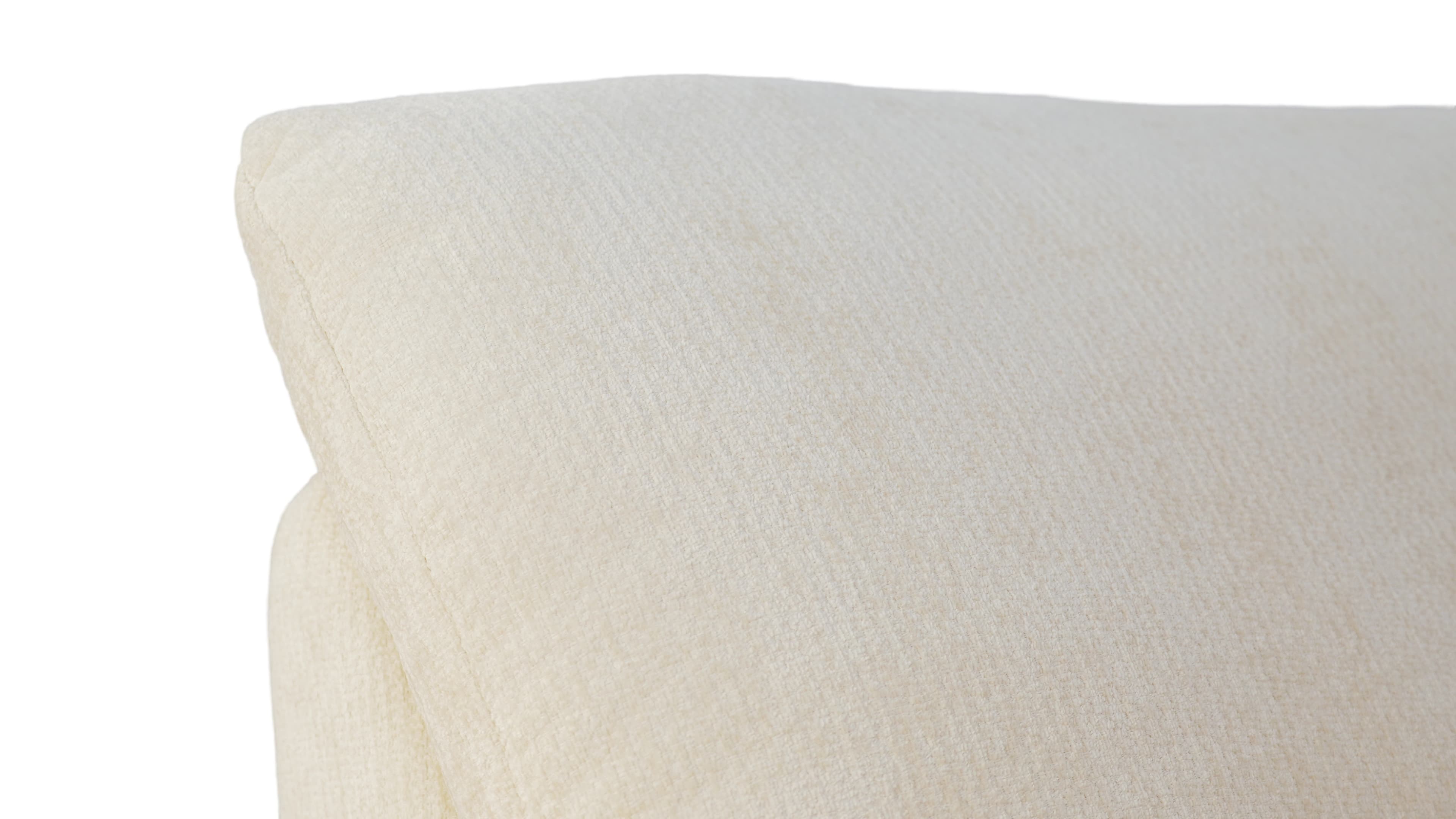 The Joey White - Texture detail - Compressed sofa that fits in your car